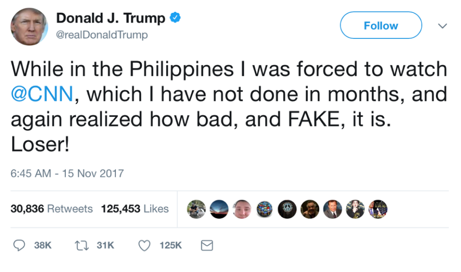 President Donald Trump "Forced Tweet"